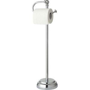 Classic Bathroom Free Standing Toilet Tissue Paper Roll Holder Stand